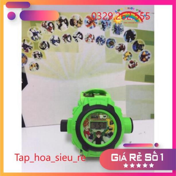 (Rẻ Vô địch) Đồng hồ Ben 10 chiếu hình nhân vật 3D siêu hot