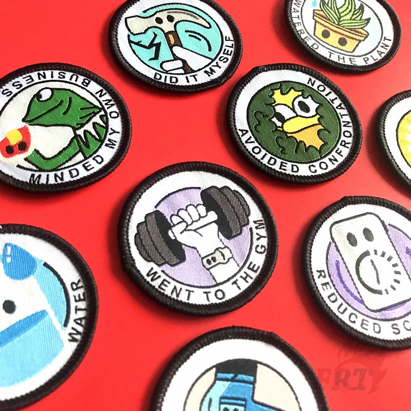 Set 1 / 3 Miếng Vá Ủi Quần Áo Hình Độc Đáo 4.8cm