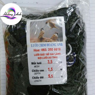 Lưới giật sẻ 2 cánh dài 5,5cao 1,5