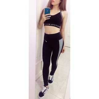 (Có Size 3XL) Quần Tập Gym, Yoga, Aerobic - Cạp lưng cao, Siêu Co Giãn - Vnxk