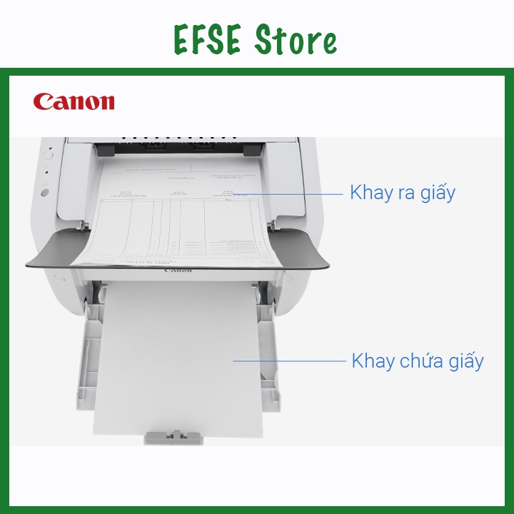 Máy in laser trắng đen Canon LBP6030W - Máy in kết nối không dây Wifi dễ dàng - Chế độ chờ, tắt máy tự động