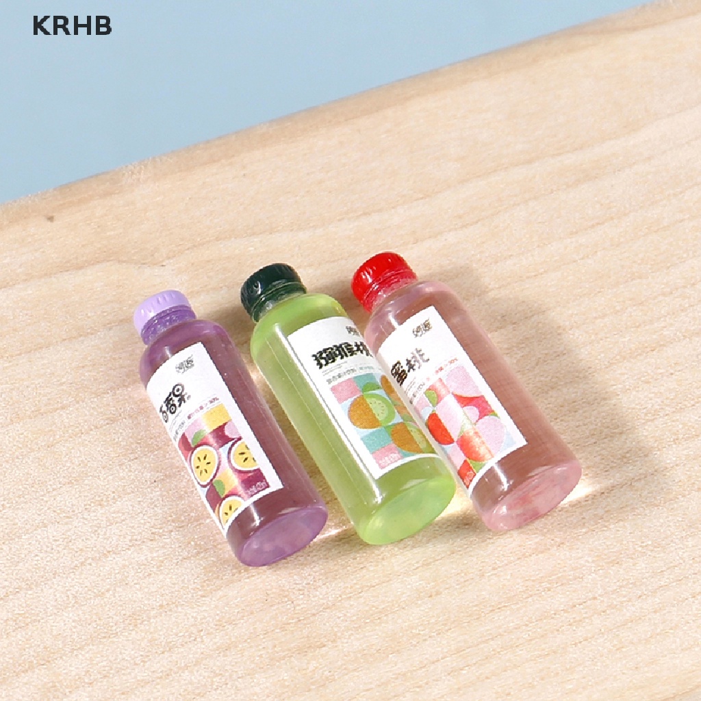3 Chai Nước Ép Trái Cây Trang Trí Nhà Búp Bê 1: 12 Mới