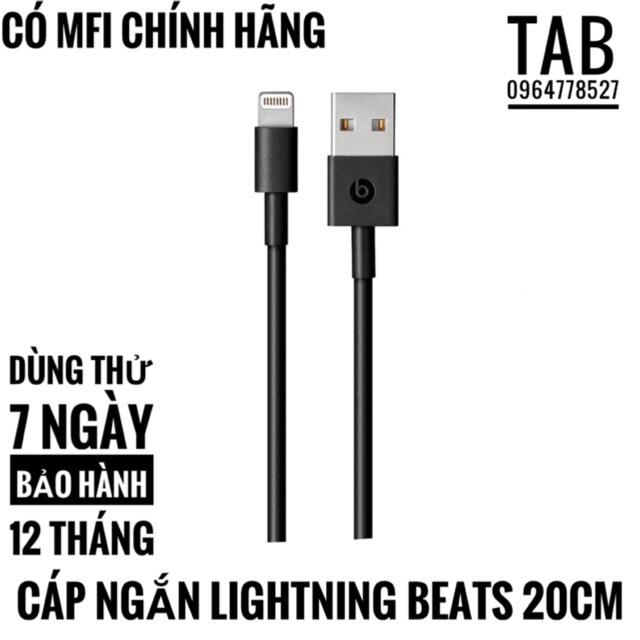 Cáp Ngắn  Beat.s 20cm Chính Hãng - Có MFI