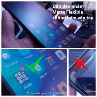 Miếng dán màn hình nhám Samsung Note 10 Matte Flexible dẻo chống vân tay