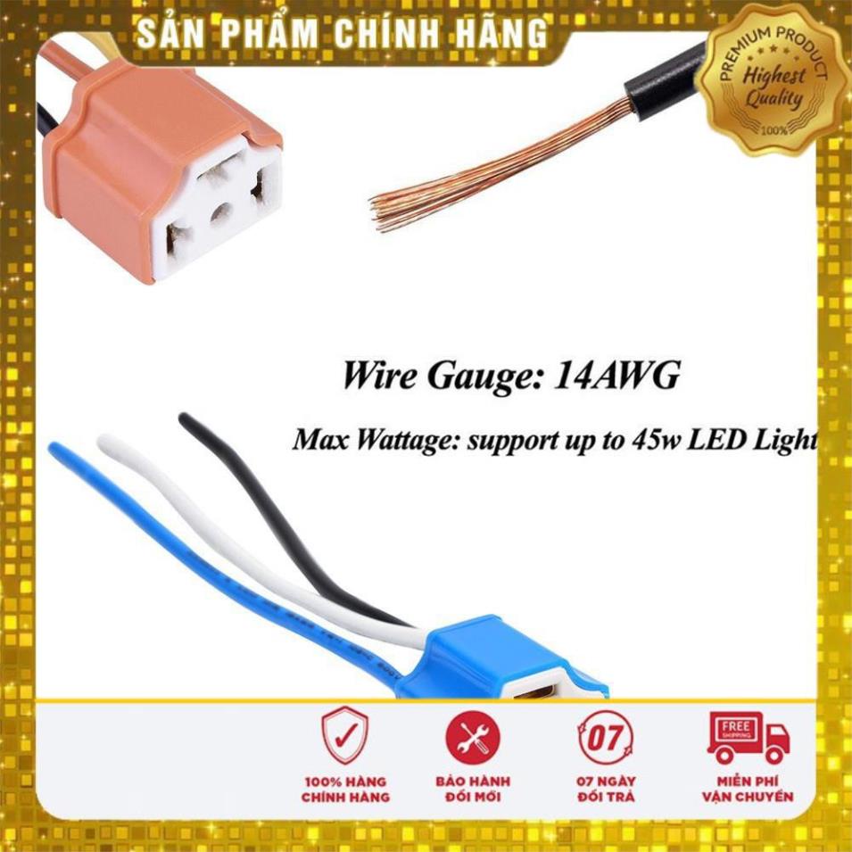 ⚡️GIÁ TỐT⚡️ Cổng Kết Nối/ Đầu Nối Dài Chân Đèn Pha H4 Cho Xe Ôtô - Mặt Đế Ceramic Sứ Chịu Nhiệt