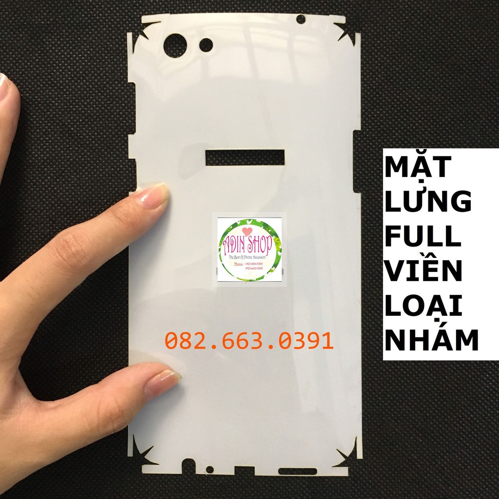 Dán PPF Oppo F3 Plus dành cho màn hình, mặt lưng, full lưng viền siêu bảo vệ loại bóng, nhám