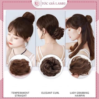  Tóc giả búi xoăn dành cho nữ đẹp tiện lợi sử dụng đi chơi đi tiệc 