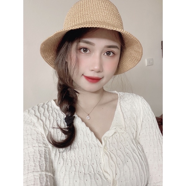 Mũ ajuma nữ bằng sợi thô