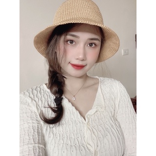 Mũ ajuma nữ bằng sợi thô