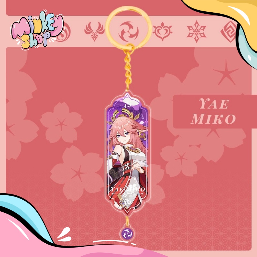 Móc Khóa GENSHIN Đẹp Dễ Thương phụ kiện ba lô, phụ kiện túi xách cute 02MKGEN-Minkey