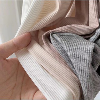 Áo thun dài tay mỏng cổ tròn thu đông