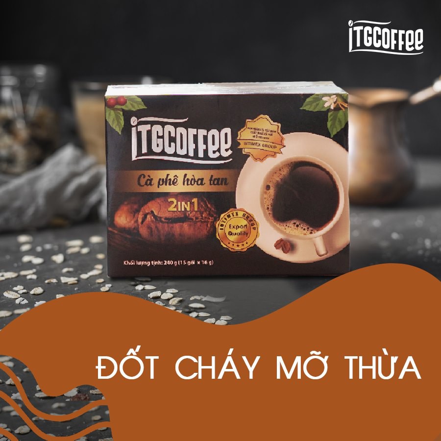 Cà phê hòa tan 2 trong 1 - cà phê hòa tan đen - Thức tỉnh mọi giác quan- QUÀ TẶNG 1 XẤP BAO LÌ XÌ TẾT