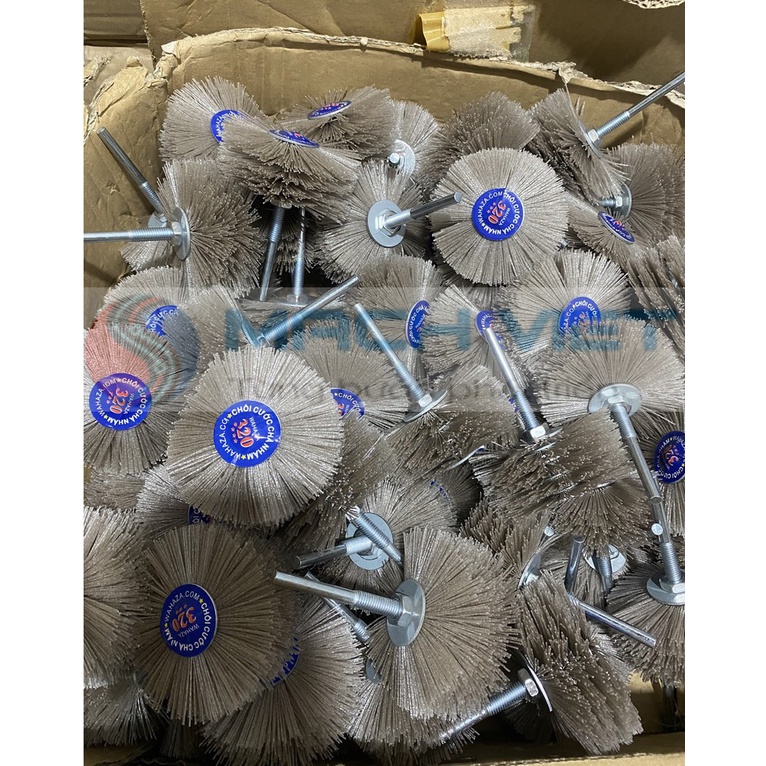 Chổi cước, Chổi quật cước chà nhám đánh bóng gỗ ,Chổi đánh rỉ sắt cước quật gỗ lắp khoan cầm tay giá rẻ chất lượng