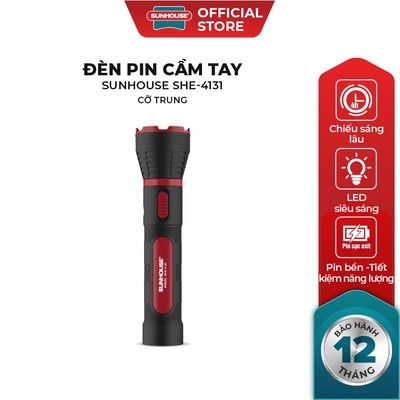 Đèn pin tay cầm SUNHOUSE – cỡ trung SHE-4131