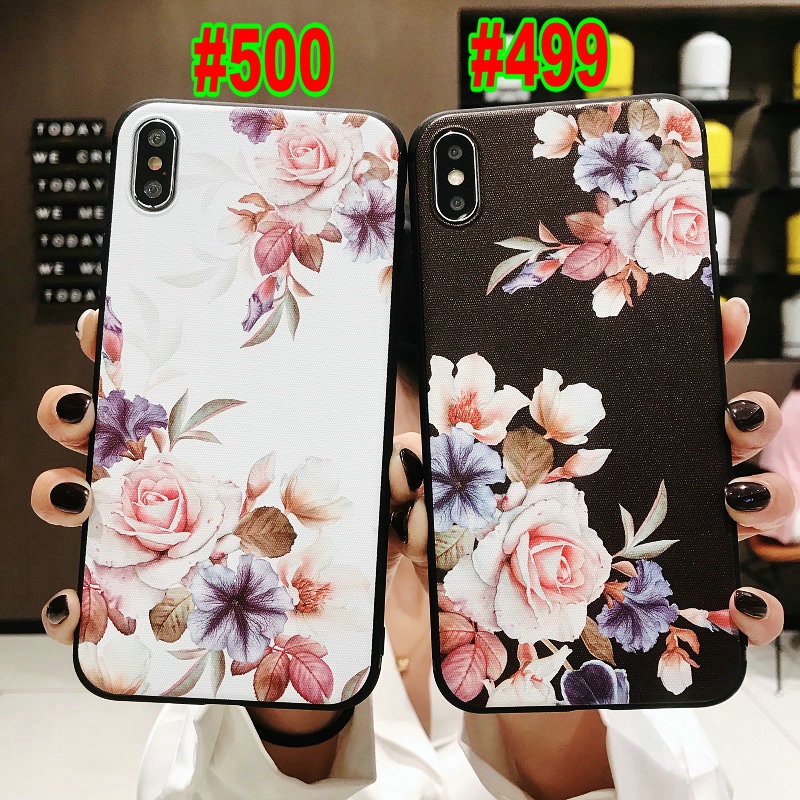 Ốp lưng điện thoại in hoạt hình Black White Rose Pattern cho Samsung Galaxy A51 A71 A50S A30S A70 A50 A30 A20 A10 M10 A7 2018 Note 10 9 8 S20 Ultra S10 S9 S8 Plus