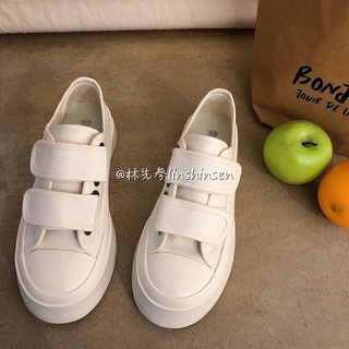 Giày thể thao vải canvas quai dán đế bánh mì (có sẵn) ib e để được hỗ trợ