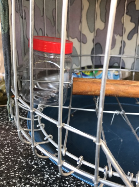 Lồng chim cu gáy size 36 làm tay hàng làm kĩ nhôm áo rằn ri