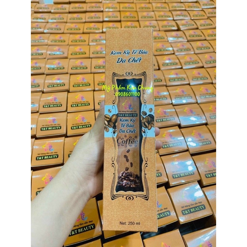 Kem kỳ tế bào da chết T&amp;T beauty 250ml (Bơ, Coffee, Gold)