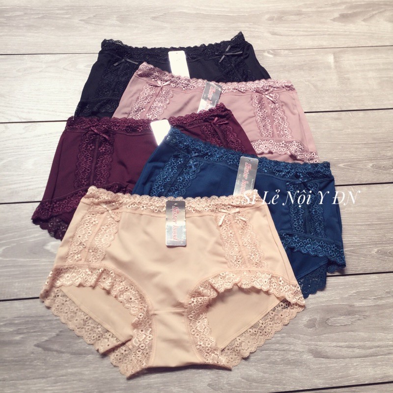 Quần Lót Nữ Thun Lạnh Ren Form To Mềm Mịn Bigsize 55-70kg thái lan sisterhood