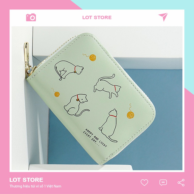 Ví nữ mini cute TAOMICMIC ngắn cao cấp nhỏ gọn nhiều ngăn thời trang LOT STORE VD479