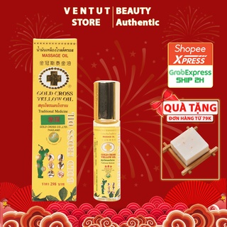 Dầu Thập Tự Vàng Thái Lan Gold Cross Yellow Oil chai 24ml