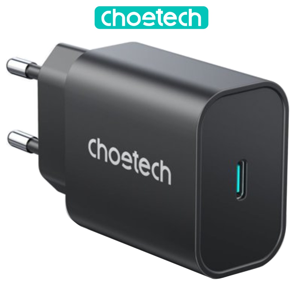 Adapter Củ Sạc Nhanh Type C 25W PPS PD3.0 CHOETECH PD6003 iPhone, iPad, Samsung, Vivo, Xiaomi, Oppo -Hàng Chính Hãng