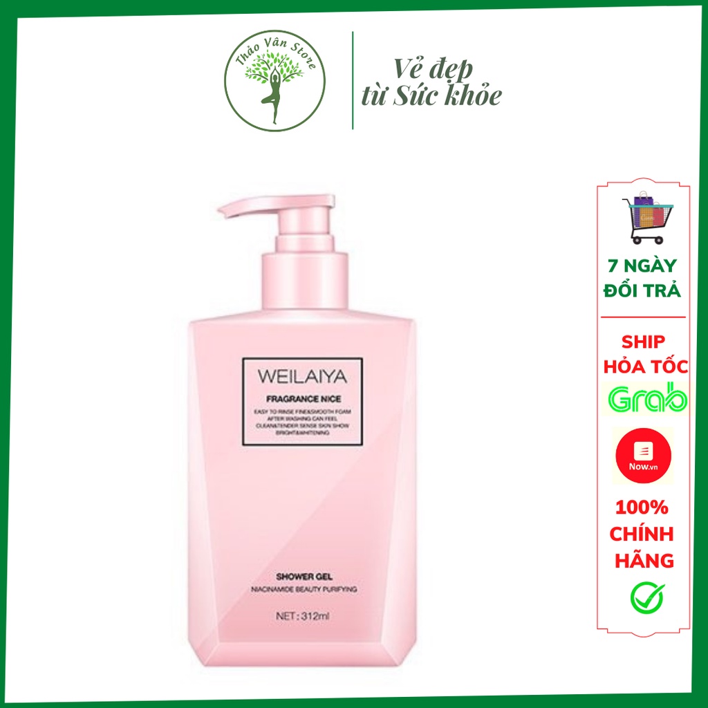 ❤ Sữa Tắm Trắng Da Weilaiya Fragrance Nice Hồng❤