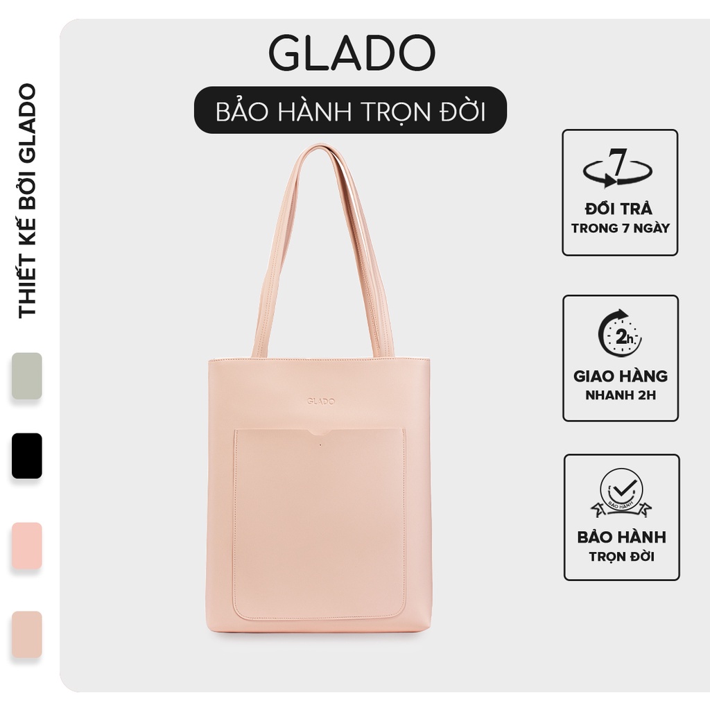 Túi tole thời trang nữ Glado kiểu dáng Basic nhiều màu _ TG003