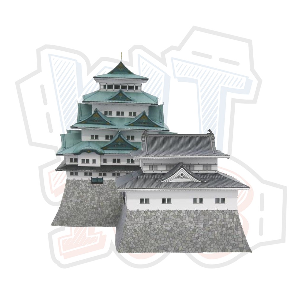 Mô hình giấy kiến trúc Nhật Bản Lâu đài Nagoya Castle