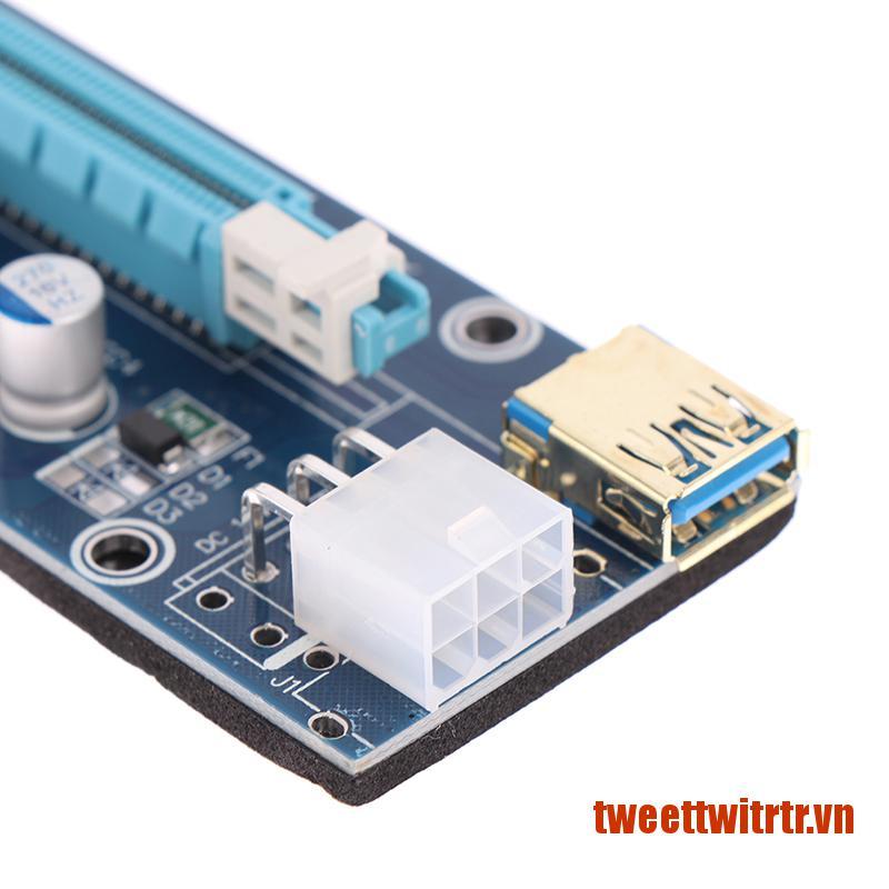 Card Mở Rộng Trtr Ver009S Usb 3.0 Pci-E Riser Express 1x Sang 16x Dành Cho Btc M | BigBuy360 - bigbuy360.vn