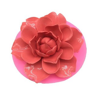 Khuôn silicon 4d hoa cúc cánh mỏng tròn đại 10,5 cm