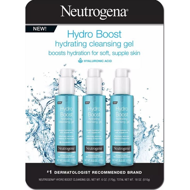 Gel rửa mặt cho da nhạy cảm Neutrogena Hydro Boost