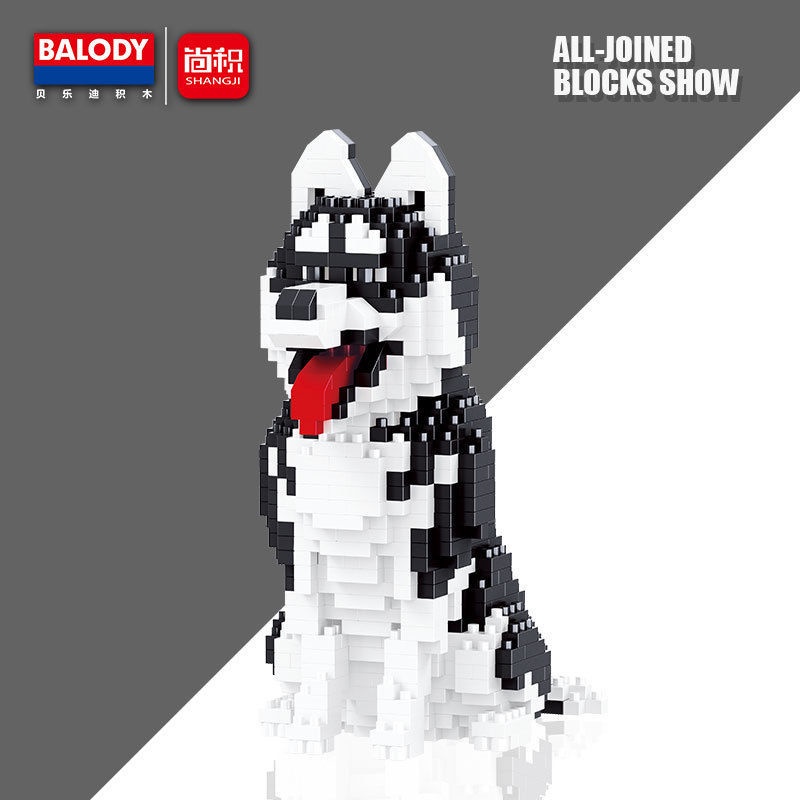 Bộ Đồ Chơi Lắp Ráp Lego Hình Chú Chó Husky Dễ Thương 20000