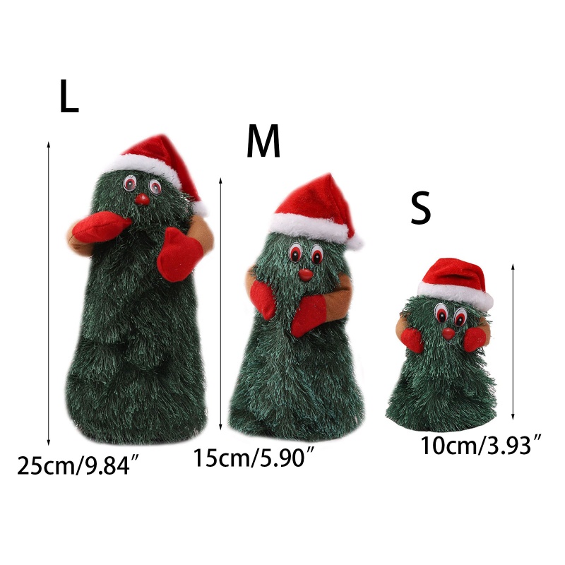 QQ Búp Bê Hình Ông Già Noel Nhảy Múa Xinh Xắn Trang Trí Cây Thông Giáng Sinh
