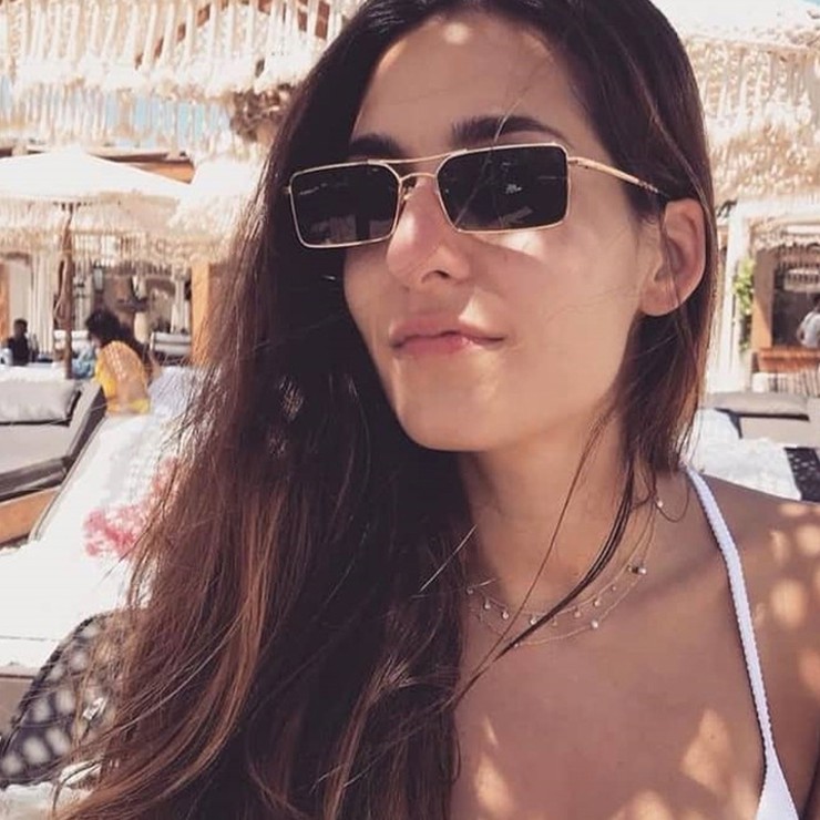Kính mát tròng trong suốt thời trang cho nữ