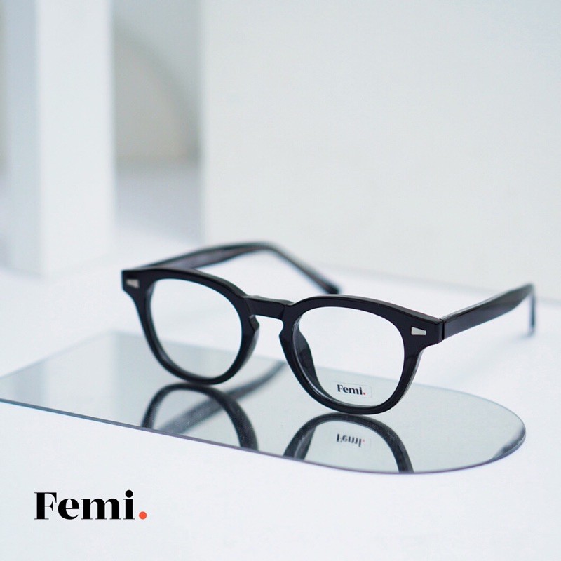 Gọng kính cận tròn Femi Bora chính hãng mắt kính cận nam nữ cao cấp | BigBuy360 - bigbuy360.vn