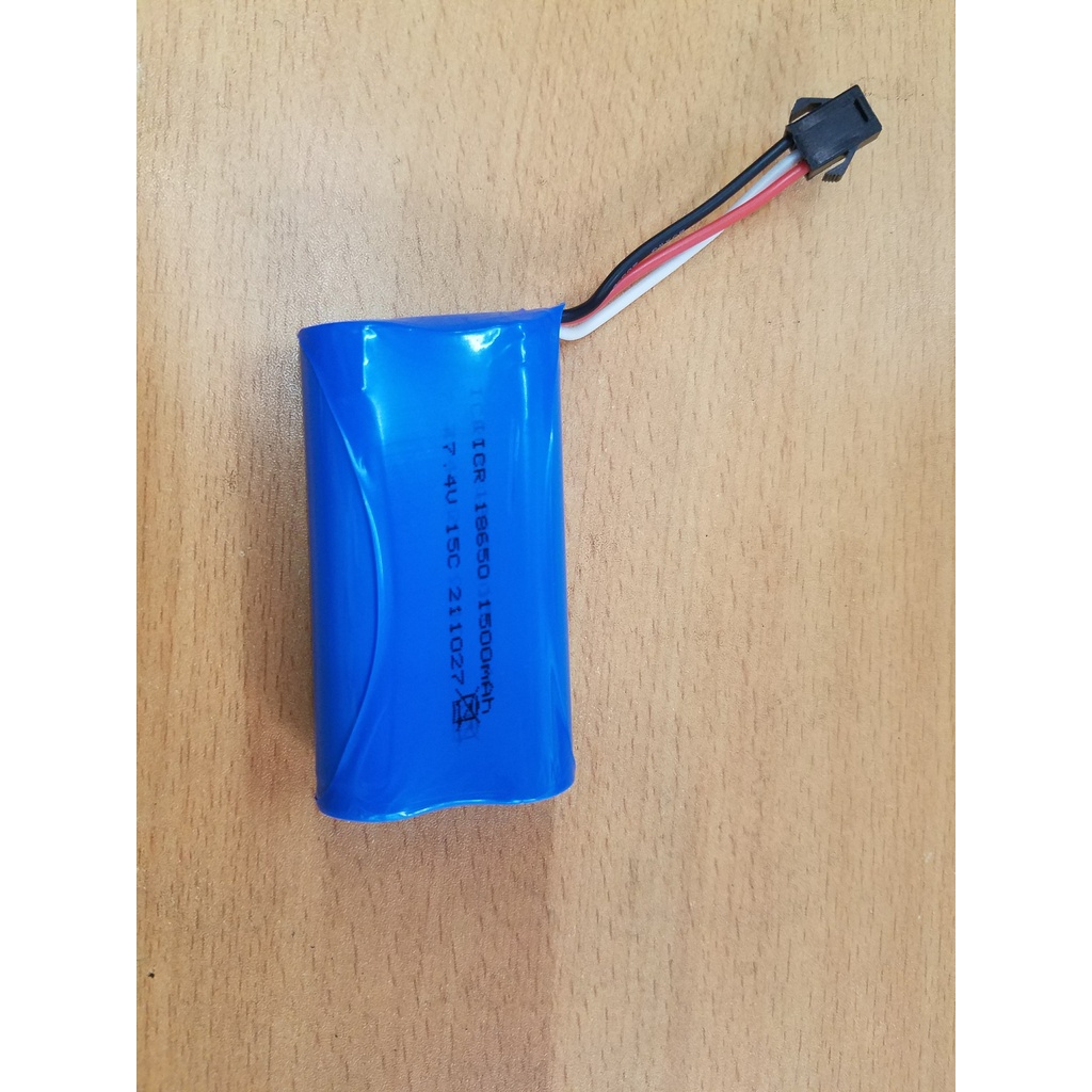 Xuongpin.vn Pin 7.4V 1500mah chân SM3P dùng cho xe tăng cỡ lớn ,tàu thủy ,ô tô điều khiển từ xa,hàng mơi 100%