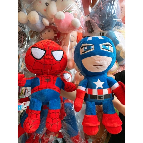 Siêu anh hùng bằng bông đầu tròn 25 cm