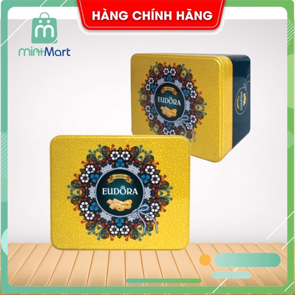 Bánh Quy Bơ Eudora Indonesia Hộp Thiếc 206g Date 03/2023