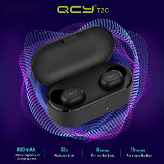Tai Nghe Bluetooth Mini Qcy T2C Kèm Hộp Sạc