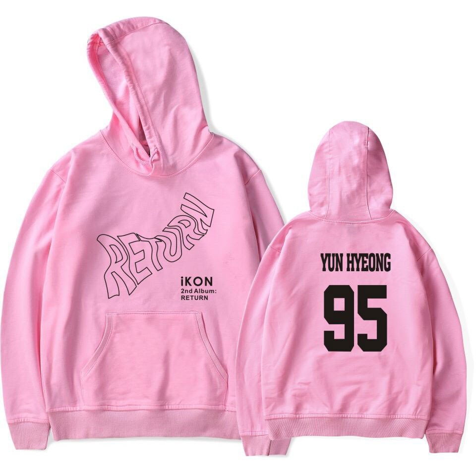 Áo Hoodie In Hình Nhóm Nhạc Ikon Mới Hàn Quốc