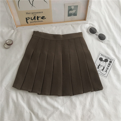 Chân Váy Chữ A Lưng Cao Xếp Ly Xinh Xắn Thời Trang Cho Nữ