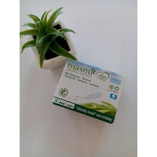 Tampon ko cần đẩy 3 giọt  Digital Organic hữu cơ Masmi ( 18 miếng )