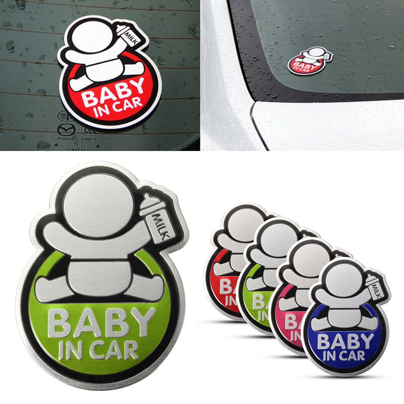 Logo báo có em bé trong xe ô tô - BABY IN CAR