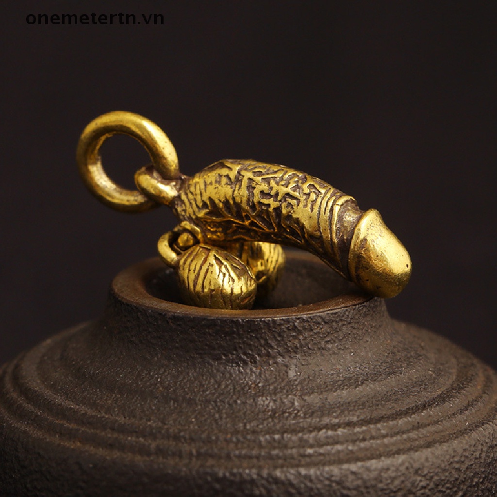 Onemetertn Móc Khóa Hình Chú Gà Bằng Đồng Thau Sáng Tạo Vui Nhộn