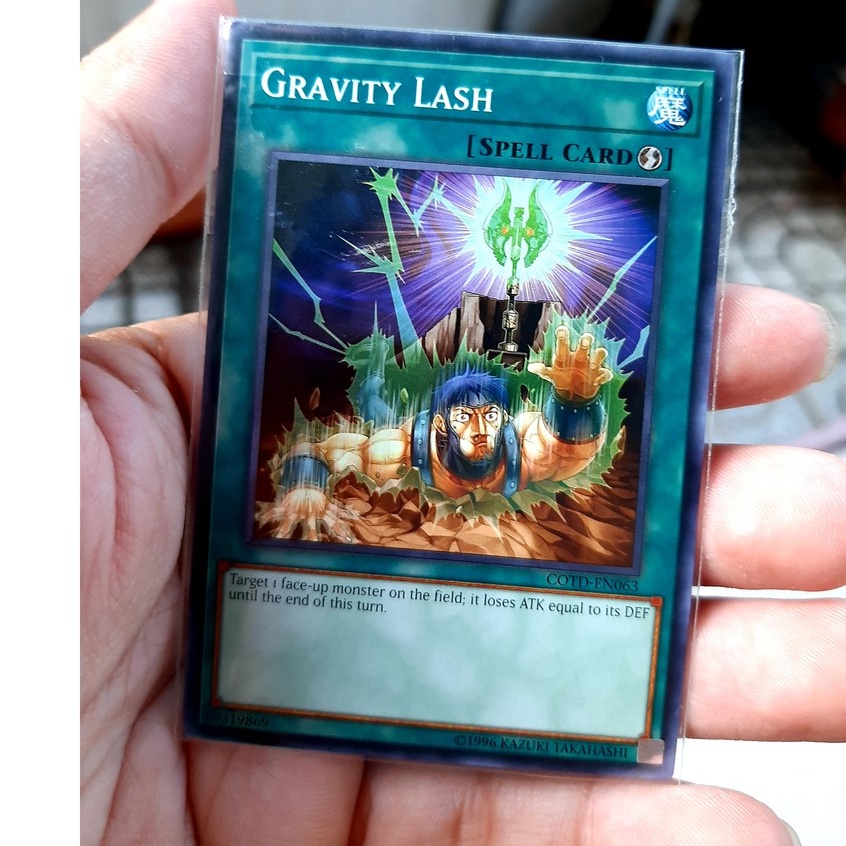 THẺ BÀI YUGIOH NEAR MINT GRAVITY LASH