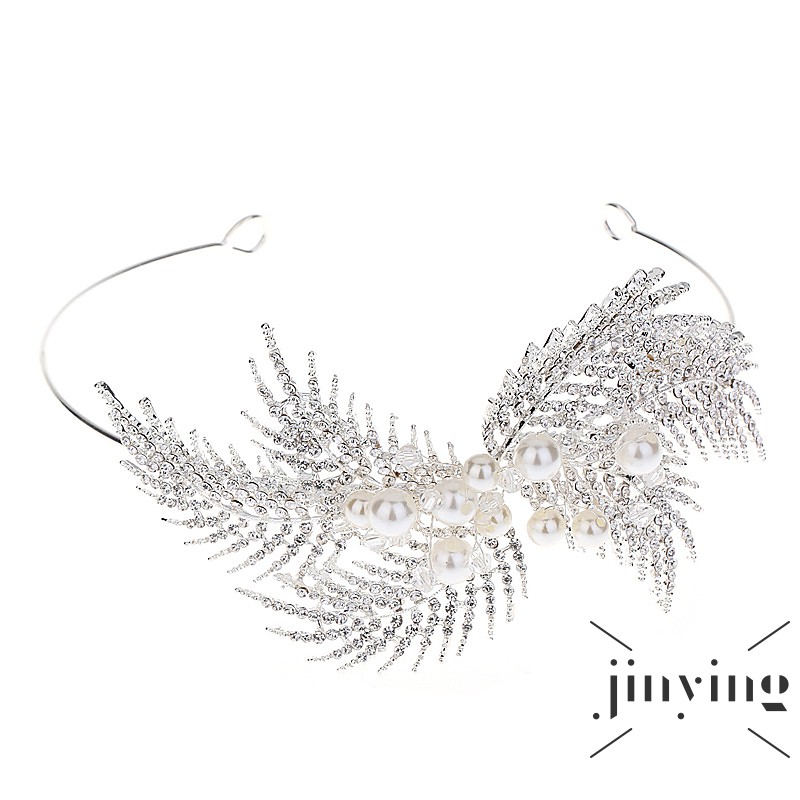 GETNOIVAS Băng đô cài tóc đính đá thiết kế thanh lịch cho nữ