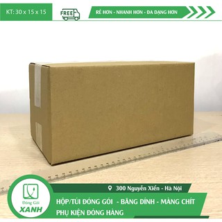 50 thùng carton 30x15x15 cm, sóng B