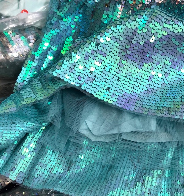 Váy công chúa Elsa xanh HM cộc tay 1-10Y (có ảnh thật)