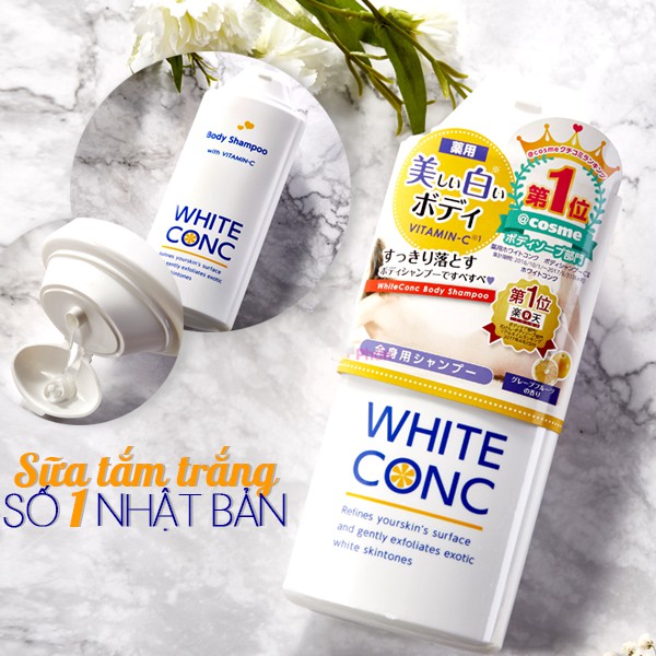 [Chuẩn Auth] Sữa tắm trắng da toàn thân White Conc Body của Nhật Bản 360ml